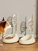 Botellas dispensadoras de agua para perros y mascotas, comedero Universal, productos para cachorros, cuencos elevables - details 1
