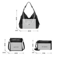 Bolso de Hombro para Mujer, Bandolera de Cuero PU, 3 piezas, informal, Gran Capacidad - details 16