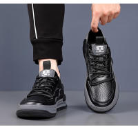 La primera capa de cuero de vaca zapatos casuales, cuero genuino transpirable zapatos de cuero de los hombres, deportes. - details 23