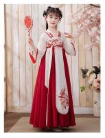 Disfraz Tang antiguo Hanfu para niños, nuevo vestido de Súper Hada de estilo antiguo chino de verano para niñas pequeñas - details 10