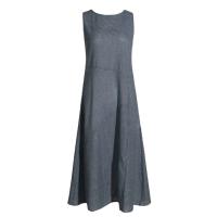 Vestido MIDI de verano a rayas con estilo casual y cómodo Sin mangas, suelto, con bolsillos, Moda para mujeres - details 5