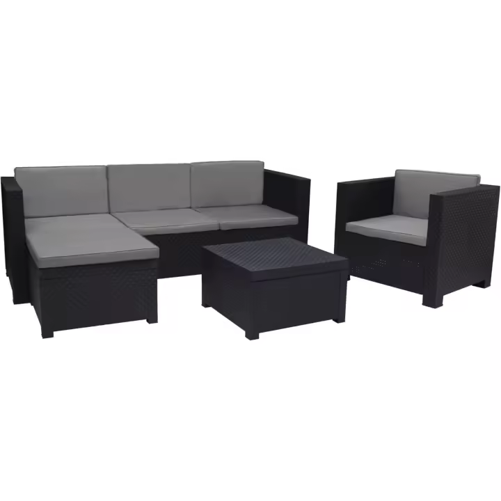 Conjunto de muebles de jardín color grafito |   Fabricado en España con Materiales Reciclados - 1