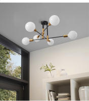 Lámpara colgante de techo moderna para el hogar, luz LED de araña nórdica E27, para dormitorio y sala de estar - details 9