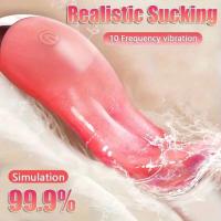 Leten-vibrador realista para lamer la lengua, estimulación del clítoris, mamada, orgasmo femenino, Juguetes sexuales para adultos para mujeres - details 0