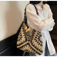 Popular Beach Vacation Nuevo bolso de hombro tejido versátil para mujer, bolso portátil. - details 20