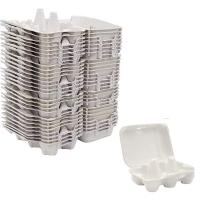 Cajas de papel para huevos de pollo, soporte de fibra de pulpa, sostiene 6 huevos a granel, granja, mercado, viaje, 40 piezas - details 2