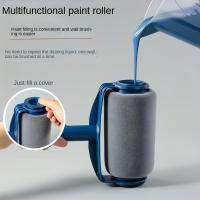 1 juego de rodillos de pintura para el hogar con varilla de extensión: cepillo de autosucción grande para pinturas de látex y pared, capa suave y uniforme, rodillo de pintura al óleo, fácil de lograr, herramientas de aplicación de pintura | Pinceles elega - details 2