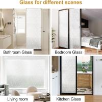 Nueva película de privacidad para ventana esmerilada, pegatinas de vidrio esmerilado con bloqueo UV extraíbles, película adhesiva estática para ventana, ventanas de vidrio - details 8