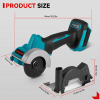 ONEVAN-amoladora angular sin escobillas, sierras circulares eléctricas inalámbricas de velocidad Variable de 76mm, herramienta eléctrica de corte para juego de pines de batería Makita - details 4
