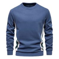 Sudaderas con cuello redondo de mezcla de algodón para hombre Patckwork, sudadera deportiva informal de moda con cuello redondo para hombre - details 16