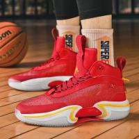 Zapatos de baloncesto de alta calidad, zapatillas de deporte para hombre, zapatos de cesta para niños, zapatos deportivos antideslizantes de alta calidad para exteriores, calzado deportivo para gimnasio para hombre - details 4