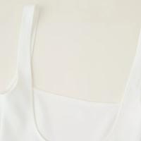 PB & ZA 2025 novedad de verano Costuras holgadas cuello cuadrado casual versátil camisola simple tops ropa de mujer - details 8
