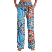 Pantalones casuales, bolsillos estampados, bandas elásticas, ropa de hogar recta y holgada para mujer - details 9