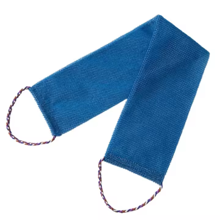 Toalla exfoliante para espalda, tira larga de 3 uds., espuma rápida con cuerda de baño, esponja de baño de red africana, elástica, secado rápido, piel más suave - 1
