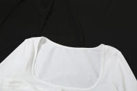 Elegante Vestido Bodycon con Volantes Manga Larga, Giro de Volantes, Vestido Mini para Mujer en Otoño Moda de Fiesta en Club Elegante - details 32