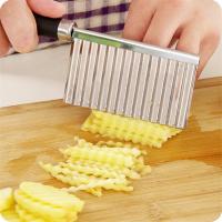 Cuchillo de Aranda Ondulada Walfos de Acero Inoxidable Herramienta de Cocina para Frutas Verduras Accesorios de Cocina Pelador de Patatas - details 4