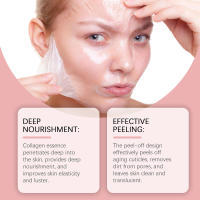 La mascarilla facial desprendible de colágeno nutre, hidrata, suaviza, reafirma, mejora la elasticidad, la piel natural y brillante. - details 7