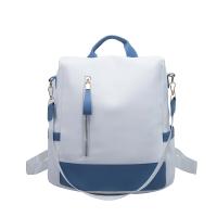 Mochila impermeable de tela Oxford con costuras para mujer, antirrobo, cremallera trasera, mochila escolar para niñas, mochila informal de viaje de un solo hombro - details 18