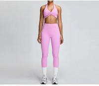 Zapatillas y ropa deportiva de secado rápido del gimnasio Fiess de la correa del color de la yoga del verano Tre - details 17