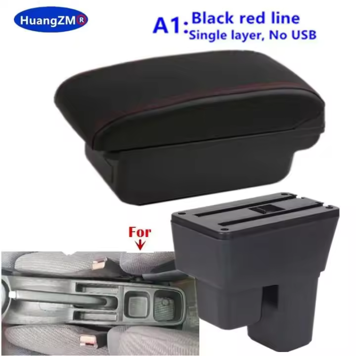Para Honda Fit Jazz 2 2008-2013 2009 2010 2011 2012 ca reposabrazos accesorios de coche - 1