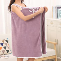 1 Uds. Bata de baño portátil, toalla de baño con tirantes para mujer - details 1