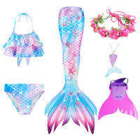 Traje de baño de cola de sirena para niños y niñas, bañador con Monofin - details 21