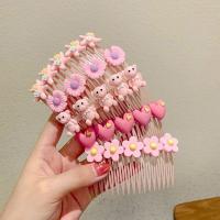 Peines de pelo Kawaii para niños y niñas, peine con flequillo, pinzas para el cabello, tocado de pasador, horquilla de fresa de dibujos animados, peine para bebé, novedad - details 6
