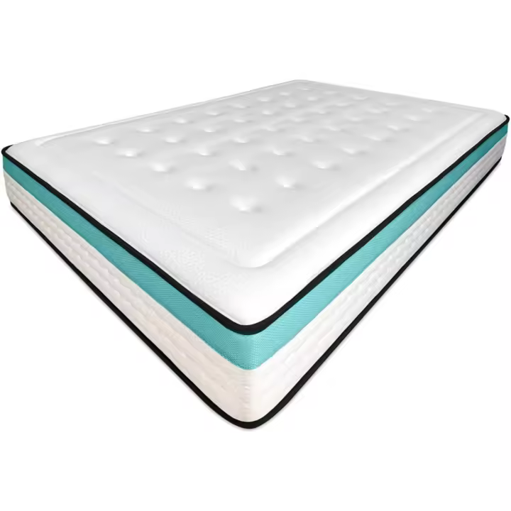 Colchón de viscoelástico Flow Comfort+ de doble capa Altura de 24 cm, Firmeza Media/Alta, Tratamiento antiácaros, antibacterias, hipoalergénico Hecho en España - 1