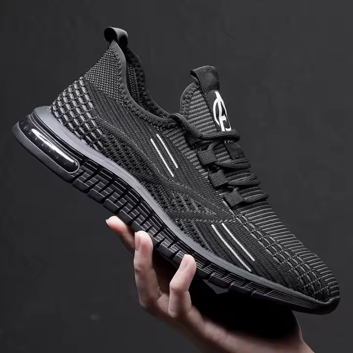 Zapatos Deportivos de Malla para Hombres Talla Grande Extra Transpirable Estilo Casual - 1