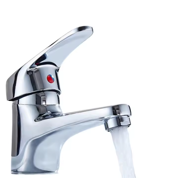 Grifo Monomando Cromado para Lavabo con latiguillo normalizados para España de 3/8. Elegancia y Funcionalidad. - 1