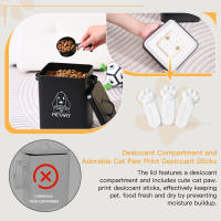 Tarro de Almacenamiento de Comida para Mascotas de Acero Inoxidable Gran Capacidad, Impermeable, Deshidratante Incluido, No se Deforma Fácilmente - details 2