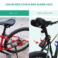 Alarma de Vibración para Motocicleta Anchtek con Control Remoto Inalámbrico 110dB Cable de Bloqueo Impermeable para Scooter y Bicicleta - details 1