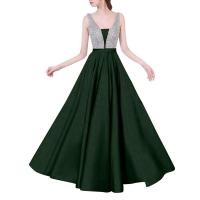 Elegante Vestido de Noche de Secuencia Corte Alto y Vibrante para Mujeres - details 5