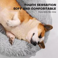 Cama de Mascota Suave y Segura Diseño Redondo y Mullido para Animales de Compañía - details 1