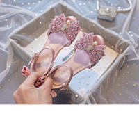 Moda Arco Niños Rosa Pez Boca Mostrar Princesa Zapatos - details 15
