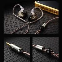Cable de auriculares QKZ T1 de 8 hilos, Cable mejorado de 0,75 MM, 2 pines, Cable de auriculares KZ Chapado en plata, auriculares con Cable Jack KZ de 3,5mm - details 14