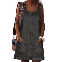 Mujeres antipilling, vestido popular de verano, vestido de mezcla de imitación de color puro para club nocturno - details 0