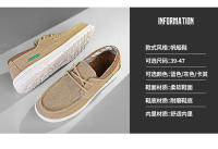 Los zapatos de lona para hombre son ligeros e informales, y los pies de los zapatos de tela viejos de Beijing son anchos. - details 5