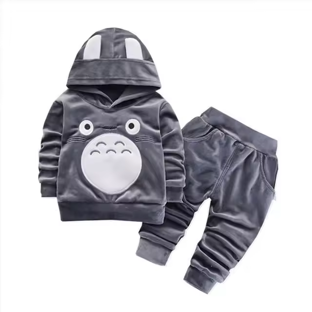 Conjunto de invierno para niñas, trajes de ropa de dibujos animados para niños y niñas - 1