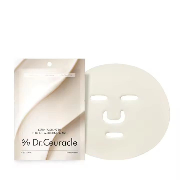 leegeehaam Dr.Ceuracle Expert Modelado reafirmante de colágeno - Mascarilla facial de gelatina coreana para el cuidado de la piel para una piel brillante de vidrio, spa casero de bricolaje (30 g - 1