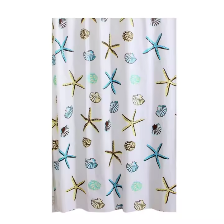 Impermeable Estrella de Mar, Cortinas Bañeras Lavable - 1