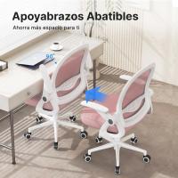Silla de Escritorio Ergonómica con Malla Transpirable, Reposabrazos Abatibles, Silla para Ordenador de Altura Regulable, Silla Giratoria de 360 ° , Gris - details 43