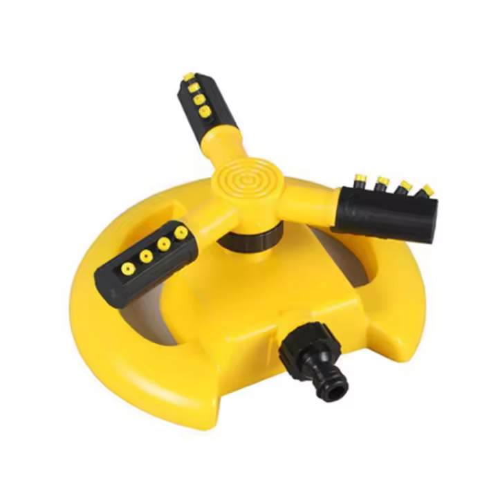 Aspersor de césped automático giratorio de 360 ​​grados, sistema de riego de césped con distribución uniforme de agua a prueba de fugas, fácil instalación - 1