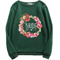 Wedding Party Woman Sweatshirts Sweet Korean O-Neck Pullover Thick Autumn Winter Loose Hoodies wy021 - details 5