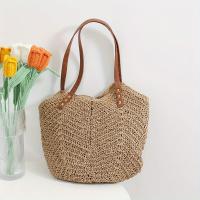 Bolso de Tote Minimalista para Mujeres Bolso de Hombro de Tejido con Hardware Dorado - details 3