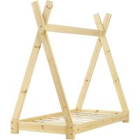 Cama para niños pequeños Cama Infantil 160 x 80cm Estructura Tipi de Madera Pino Color Pino Natural - details 53