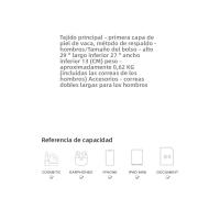 Mochila de piel de vaca de primera capa versátil de gran capacidad Mochila de mujer bolso versátil de cuero suave - details 9