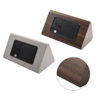 Reloj electrónico Triangular LED de madera, despertador Digital de temperatura y humedad, USB/AAA, Decoración de mesa de dormitorio - details 46