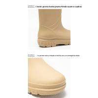 Botas de Lluvia de Moda Medios de la Pantorrilla Zapatos Impermeables de Alta Calidad para Señoras - details 10