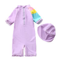 Conjunto de Natación de Moda para Niñas Pequeñas 2025 Traje de Baño de Surf con Gorra - details 42